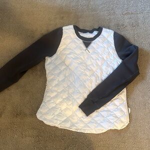 lululemon athletica Quilted White and Black Puffer Jacket